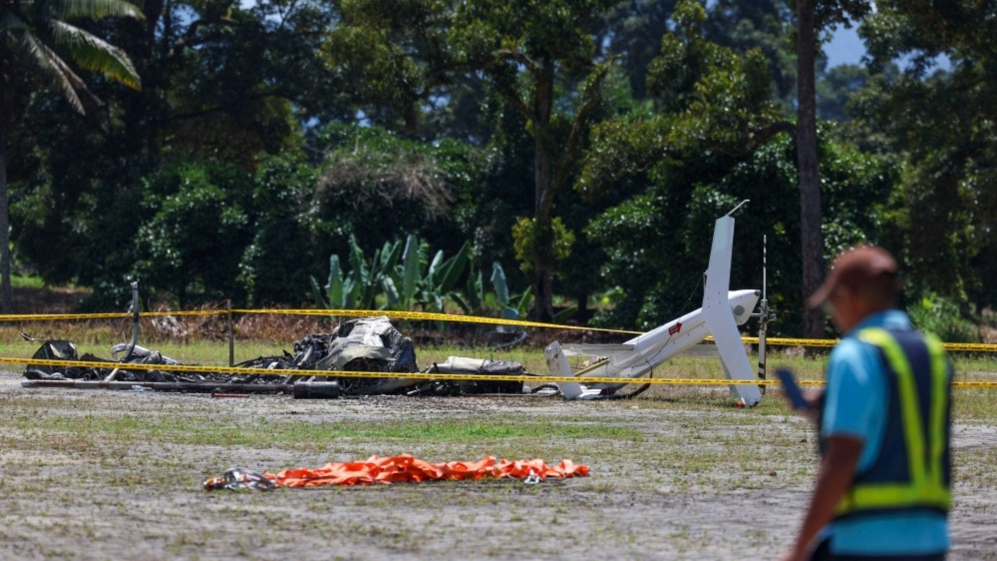 直升机降落事故文冬果园发生，造成1人死亡1人受伤