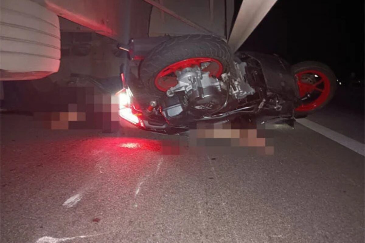 凌晨南北大道惨剧　摩哆撞抛锚罗厘2青年身亡